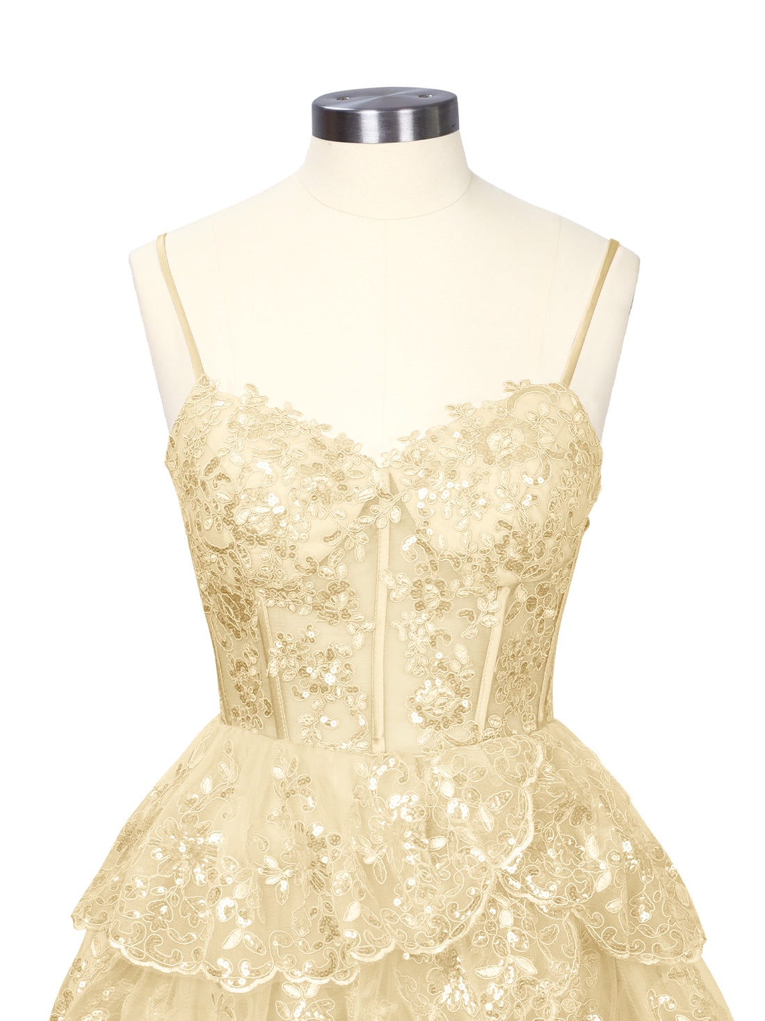 Sequin Appliques Mini Dress 