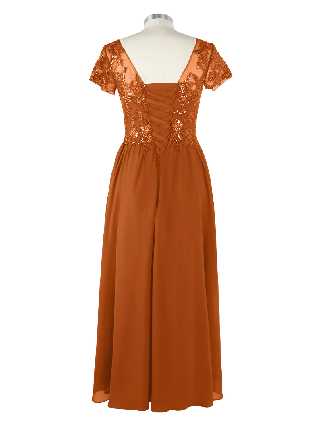 Short Sleeves Chiffon Dress 