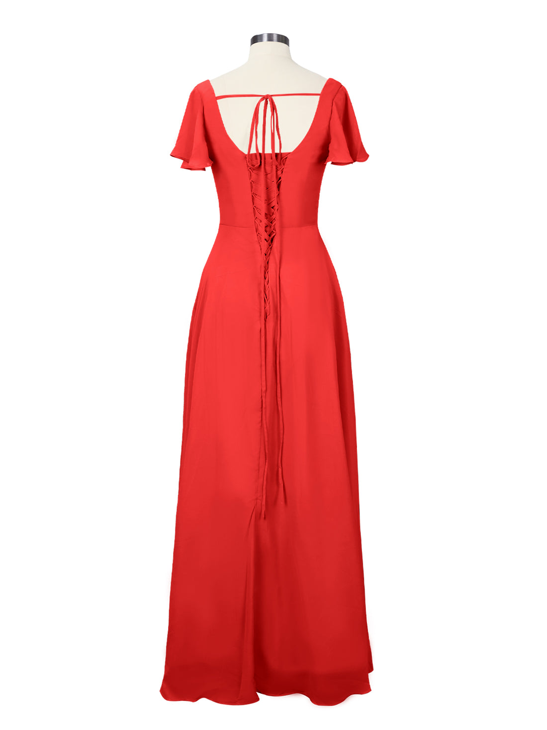 Flutter Sleeves Bridesmaid Dress 