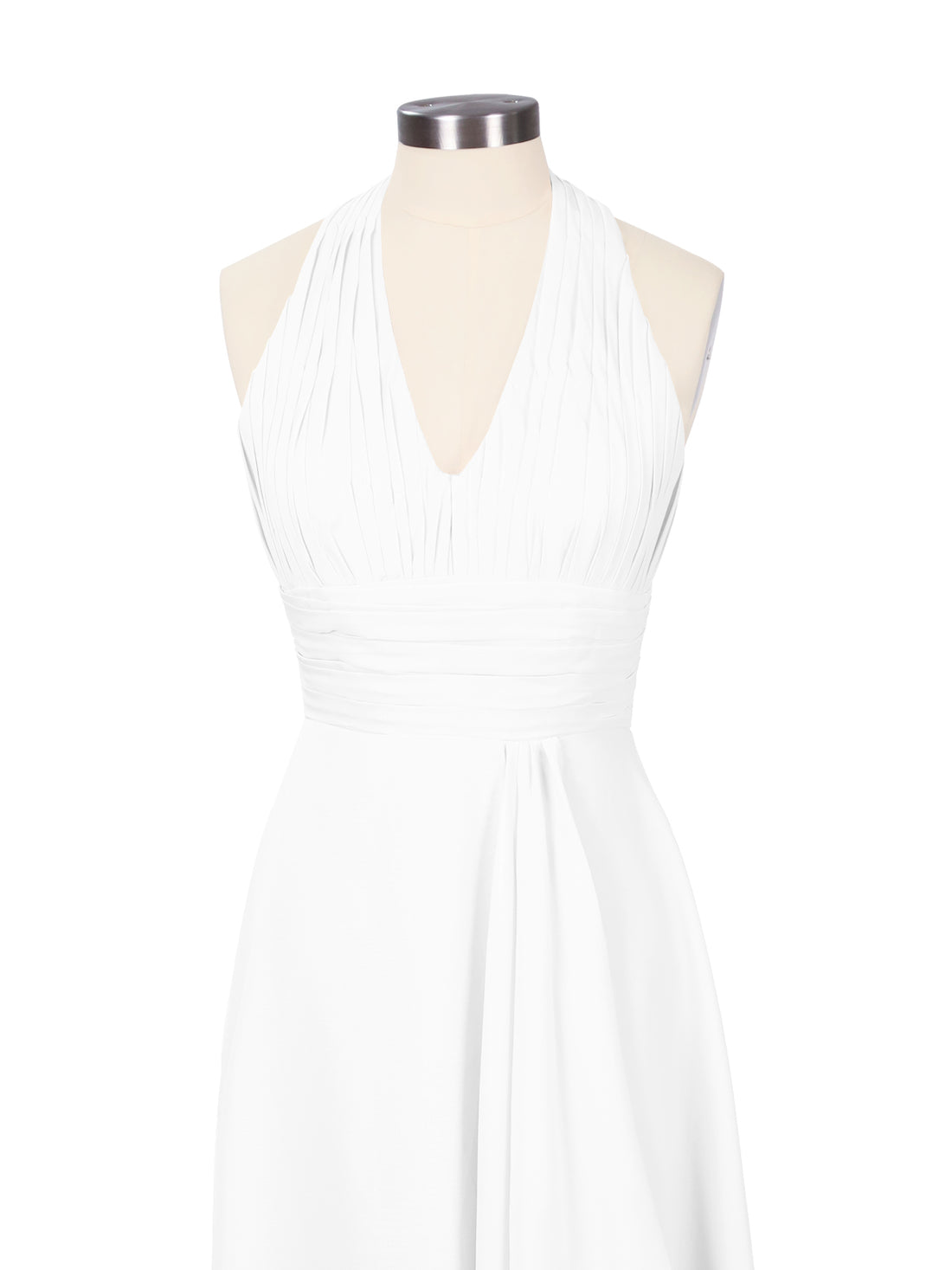 Ruched Halter Bridesmaid Dress 