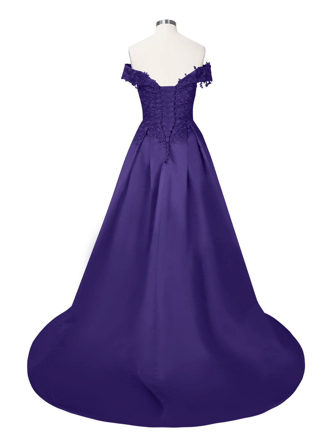 Applique Bodice Prom Dress 