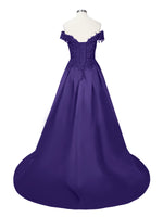 Applique Bodice Prom Dress 