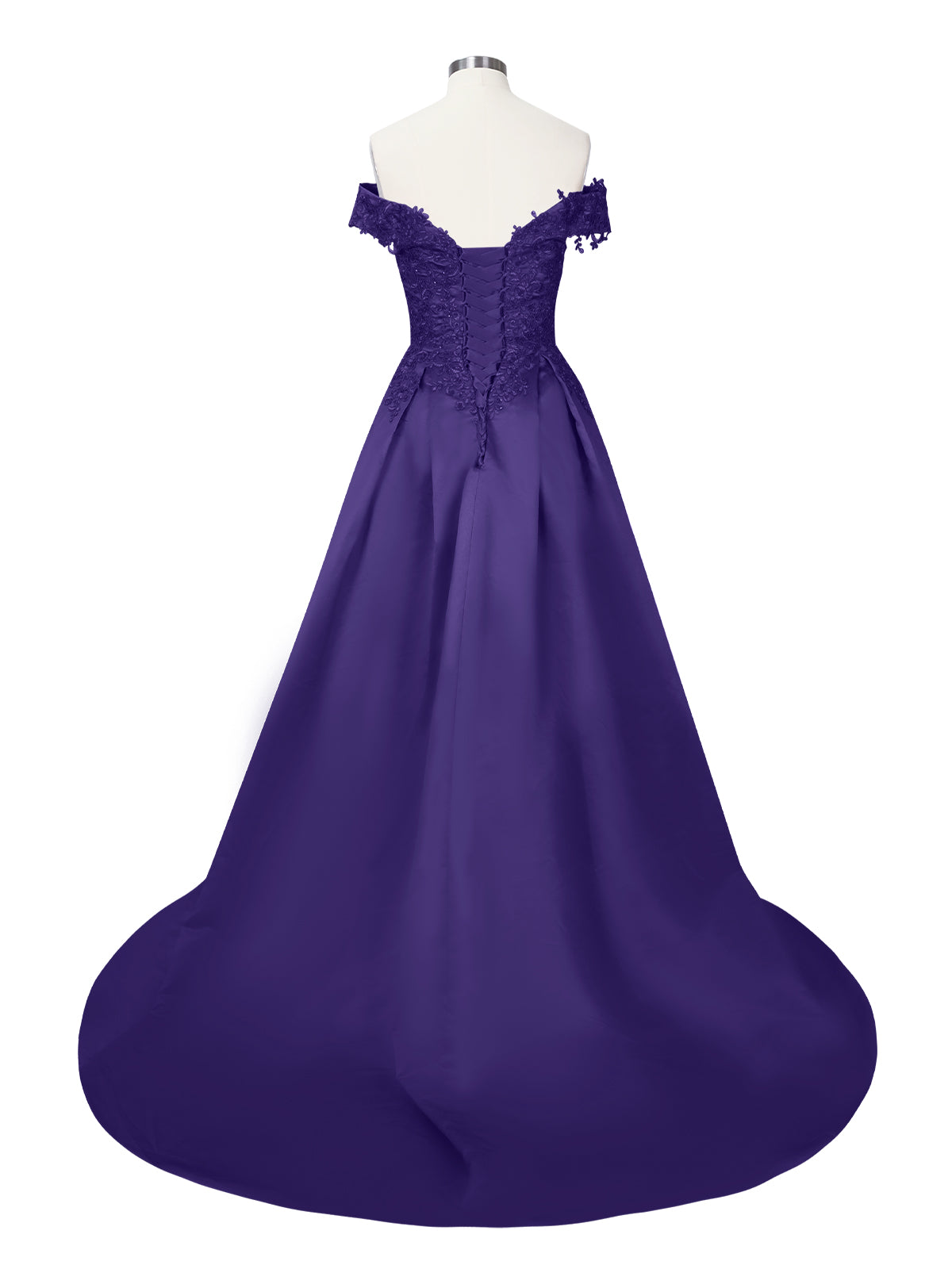 Applique Bodice Prom Dress 