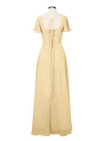 Flutter Sleeves Bridesmaid Dress 