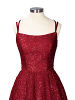 Sparkly Sequined A-line Mini Dress 