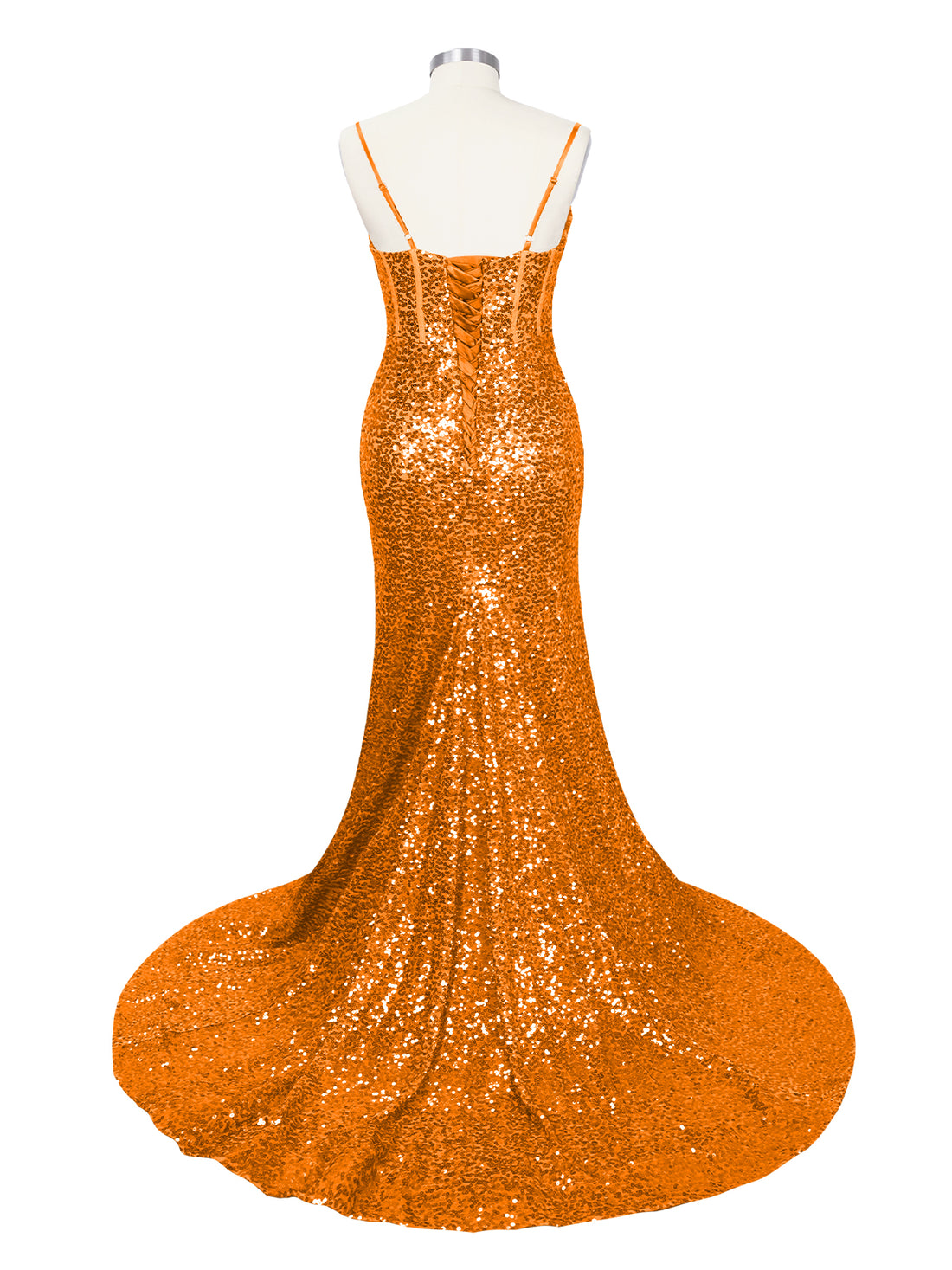 Spaghetti Sheath Prom Dress 