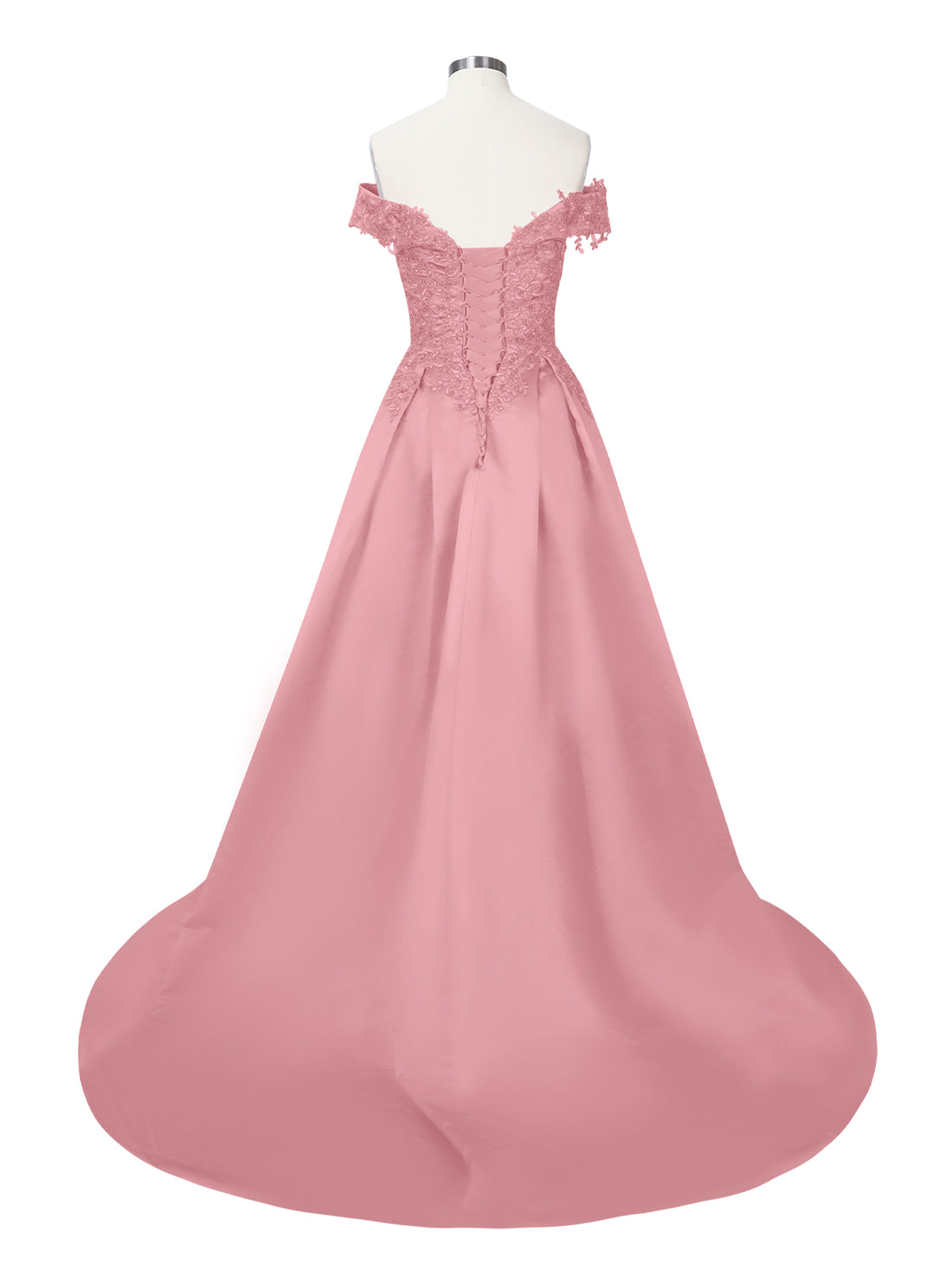 Applique Bodice Prom Dress 