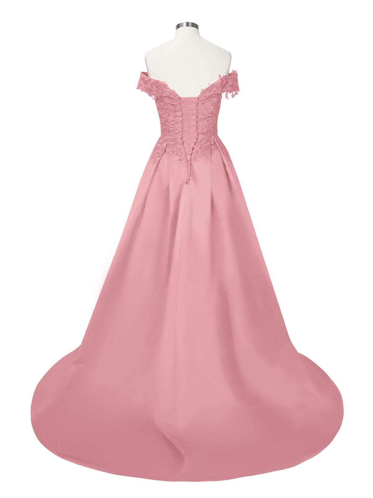 Applique Bodice Prom Dress 