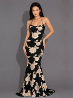 Corded Lace Prom Dress with Sweep Train 