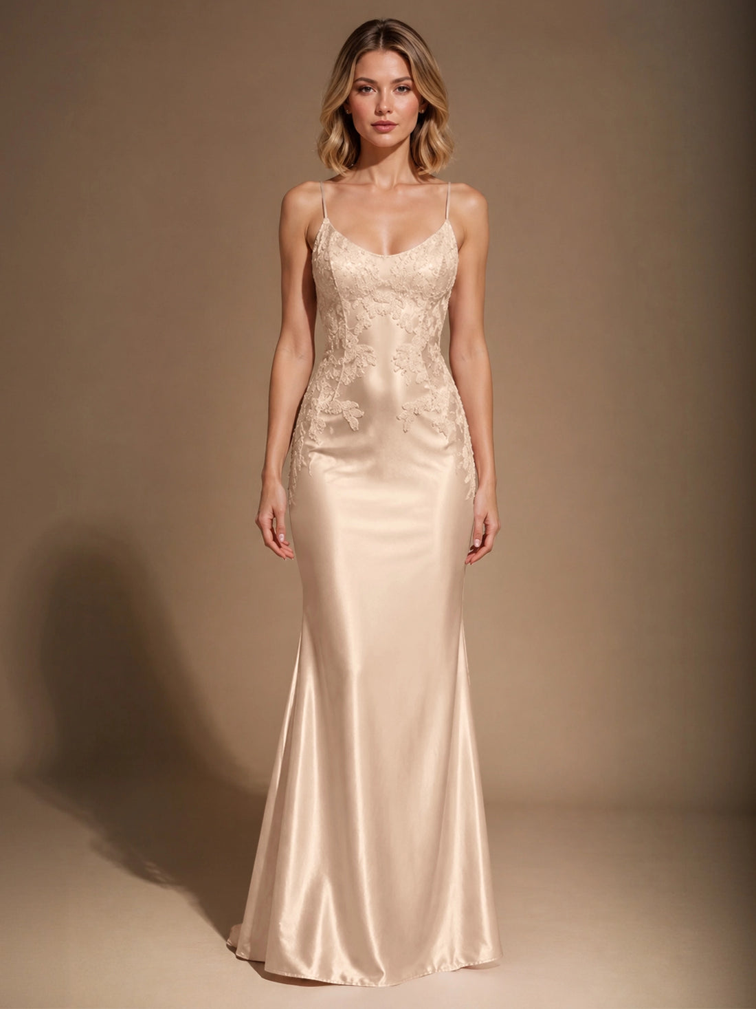 Mermaid Prom Dress with Sequin Appliques 