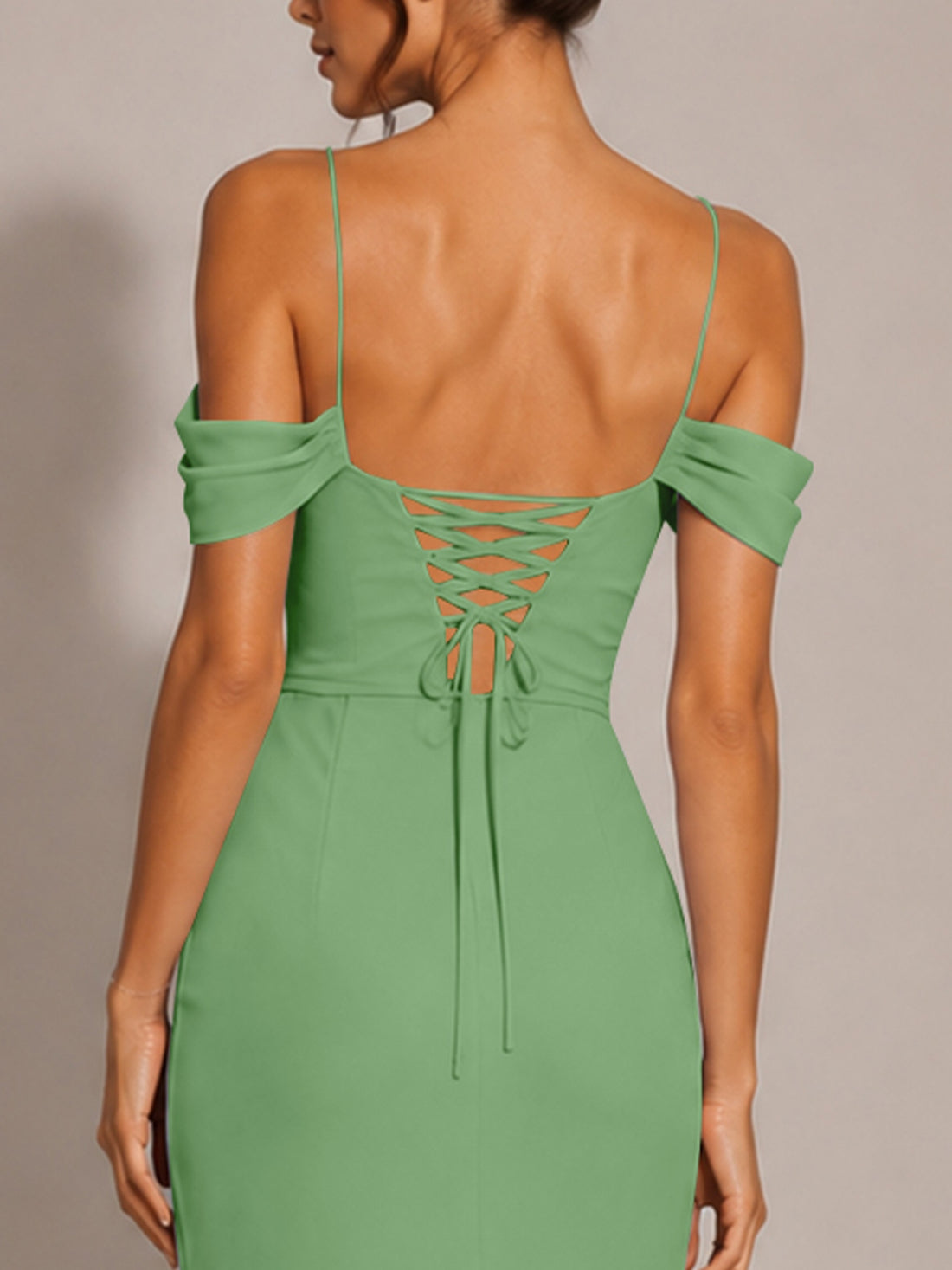 Trumpet Bridesmaid Dress with Slit