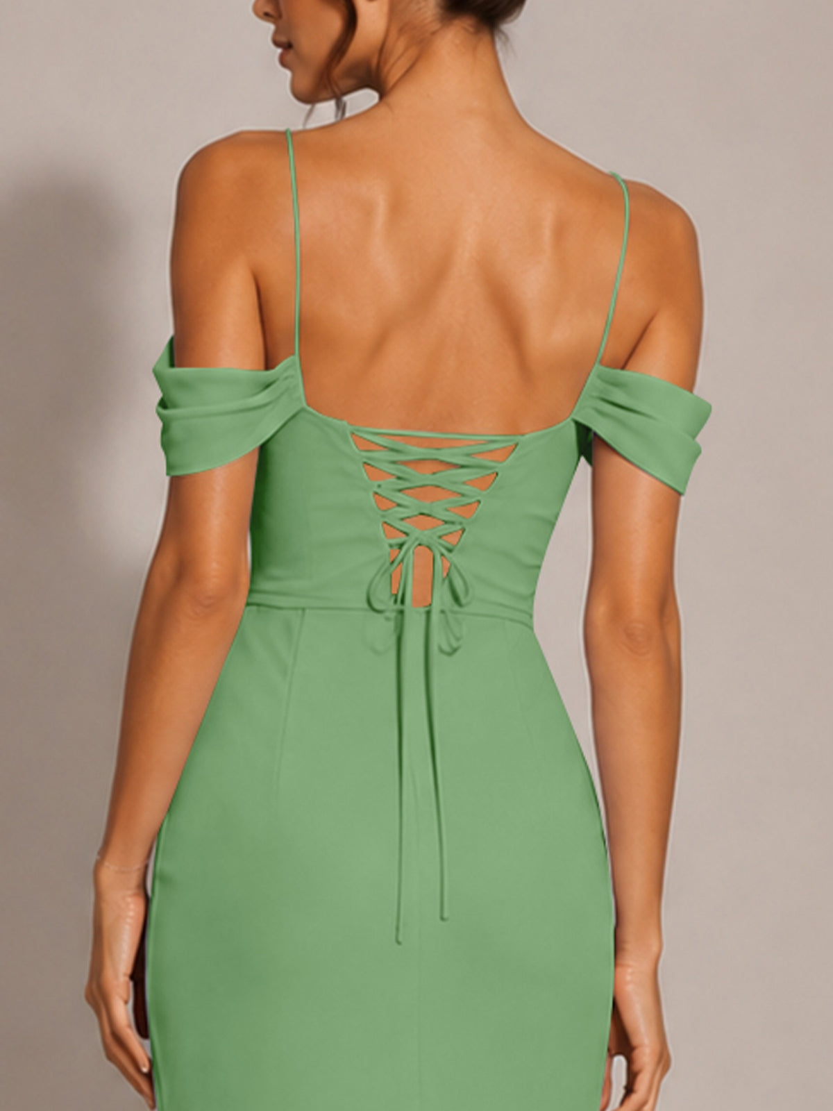 Trumpet Bridesmaid Dress with Slit