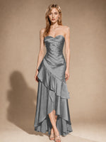 Strapless Prom Dress with Tiered Ruffles 