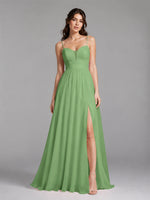 A-Line Bridesmaid Dress with Spaghetti Straps