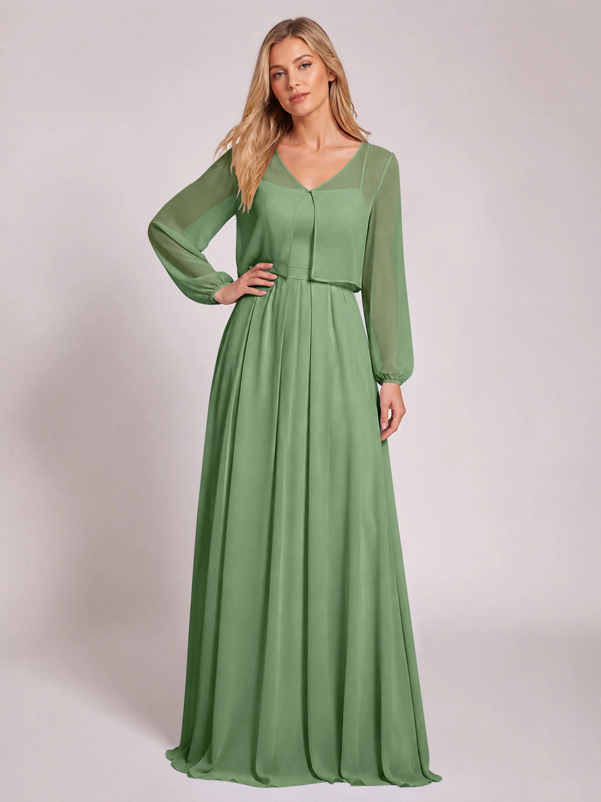 Two-Piece Square Neckline Bridesmaid Dress with Jacket
