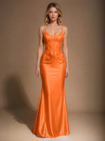 Mermaid Prom Dress with Sequin Appliques 