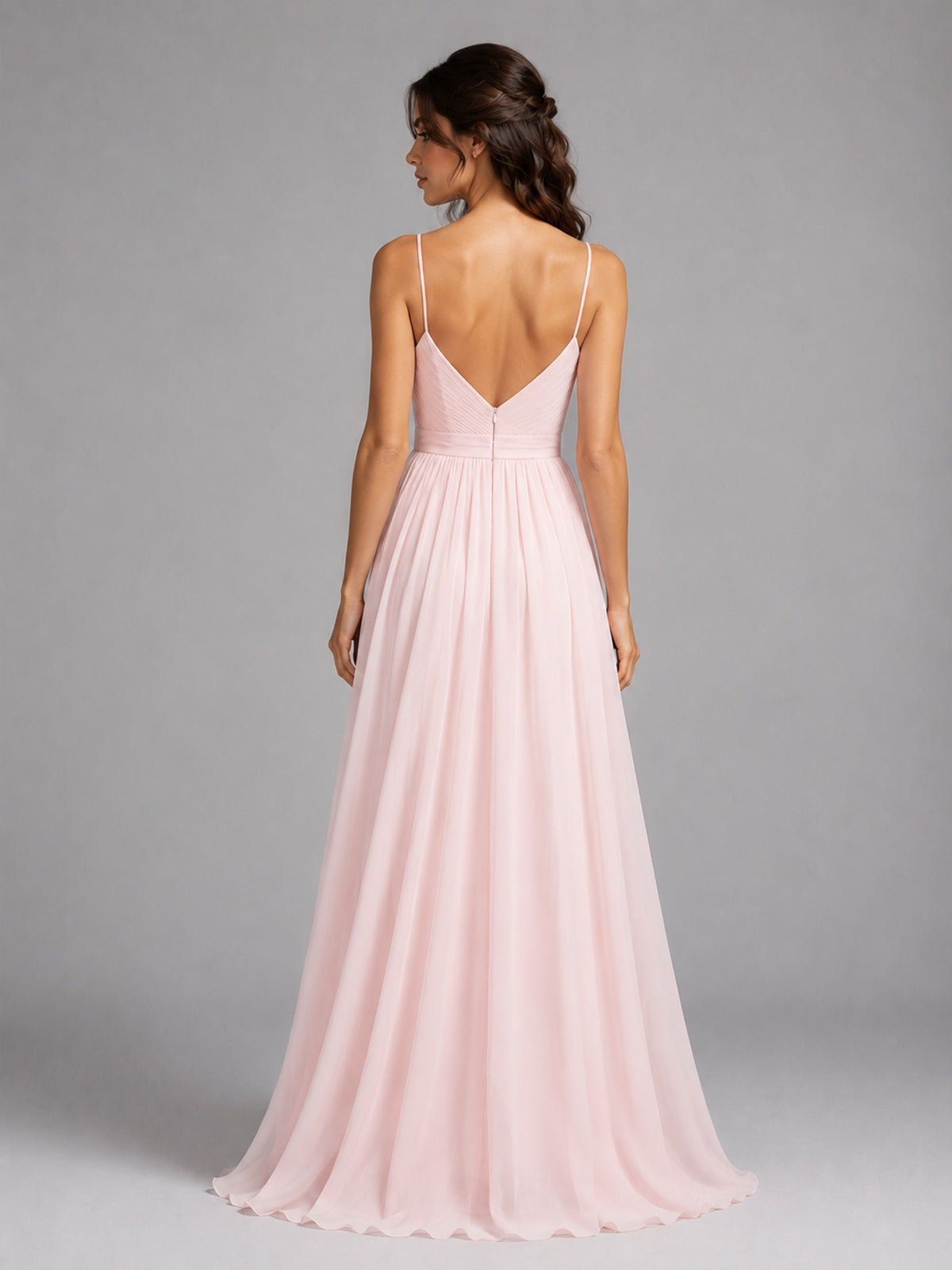 A-Line Bridesmaid Dress with Spaghetti Straps