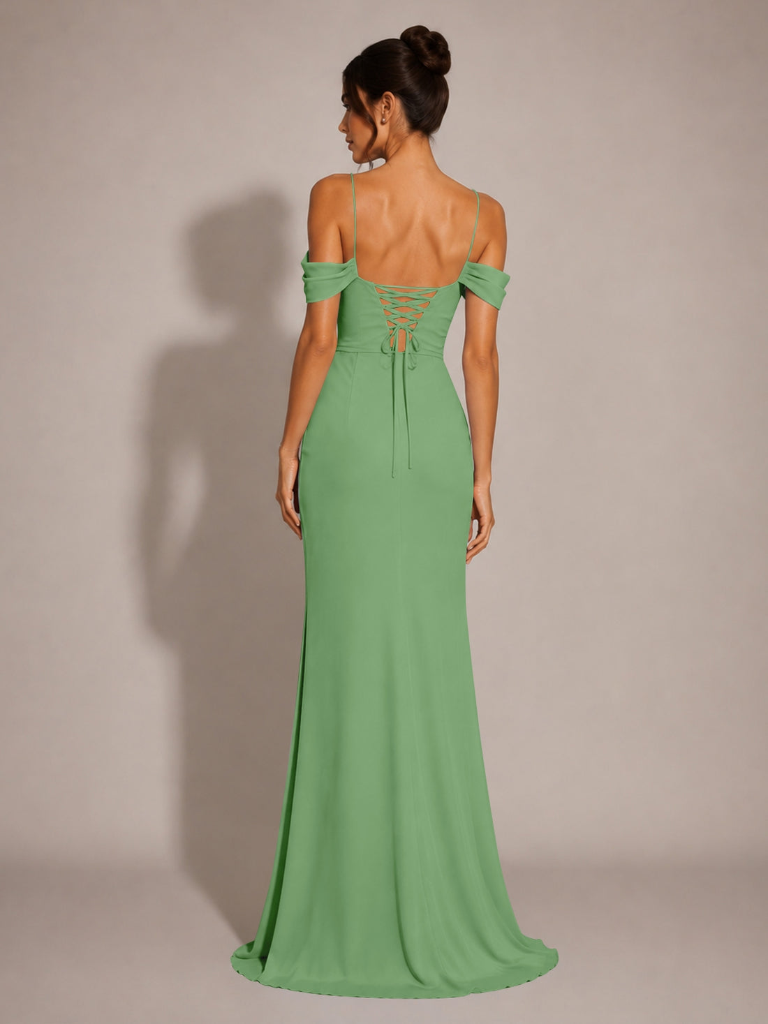 Trumpet Bridesmaid Dress with Slit