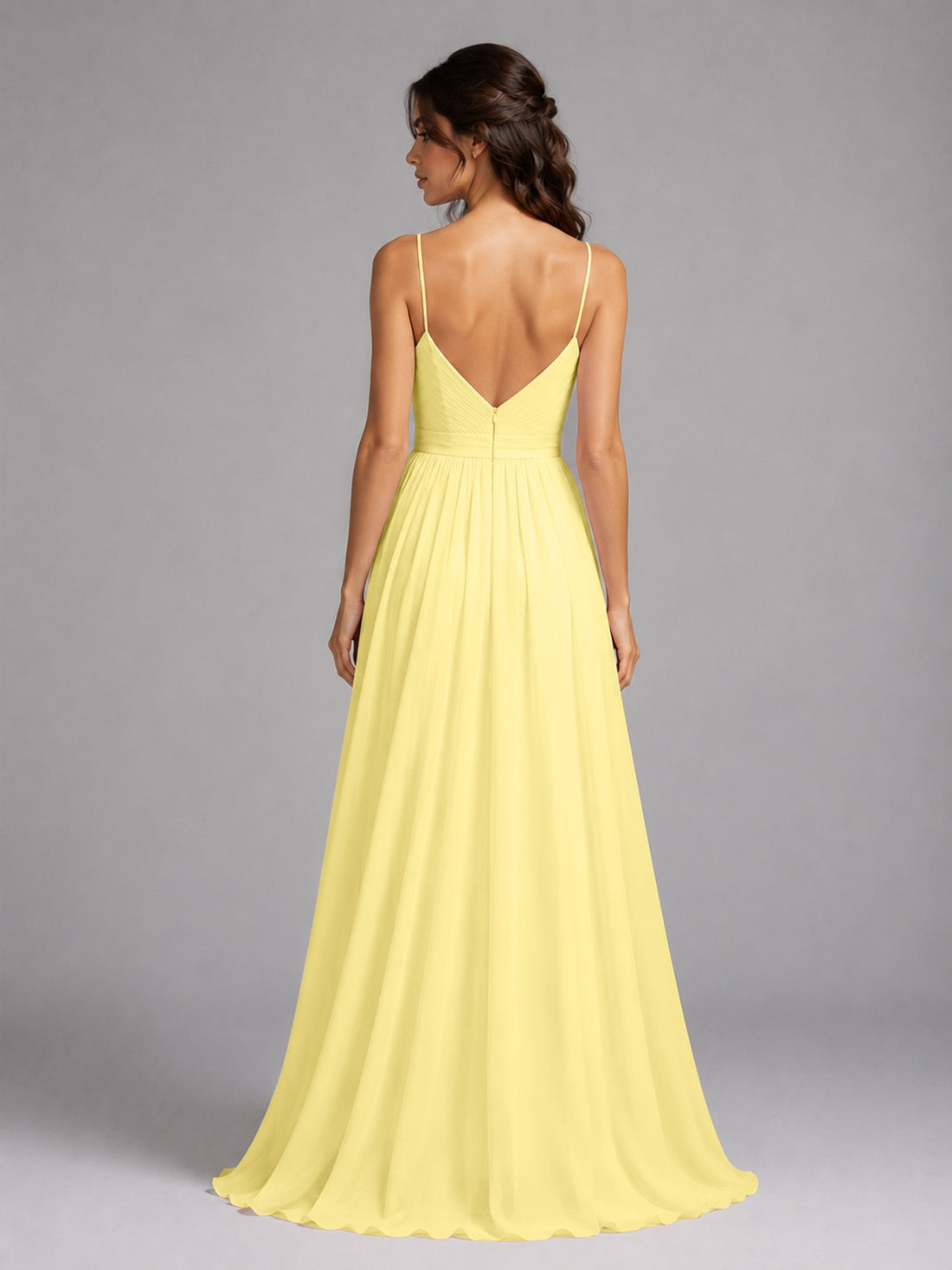 A-Line Bridesmaid Dress with Spaghetti Straps