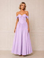 A-line Bridesmaid Dress with Bow Detail 