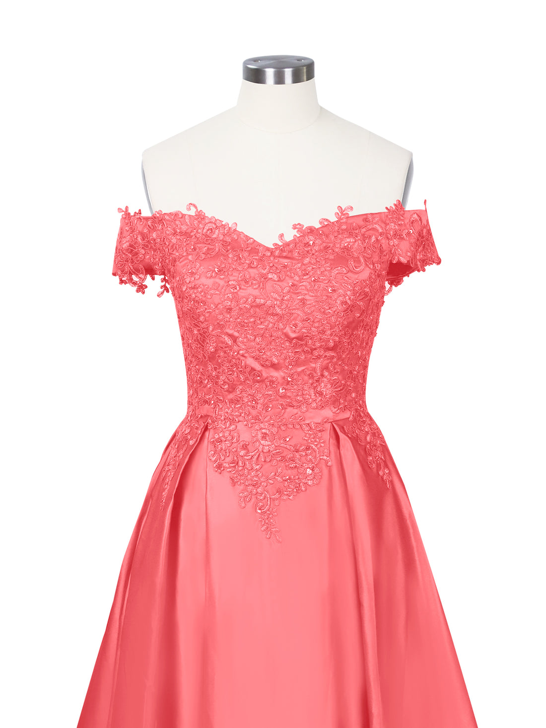 Applique Bodice Prom Dress 
