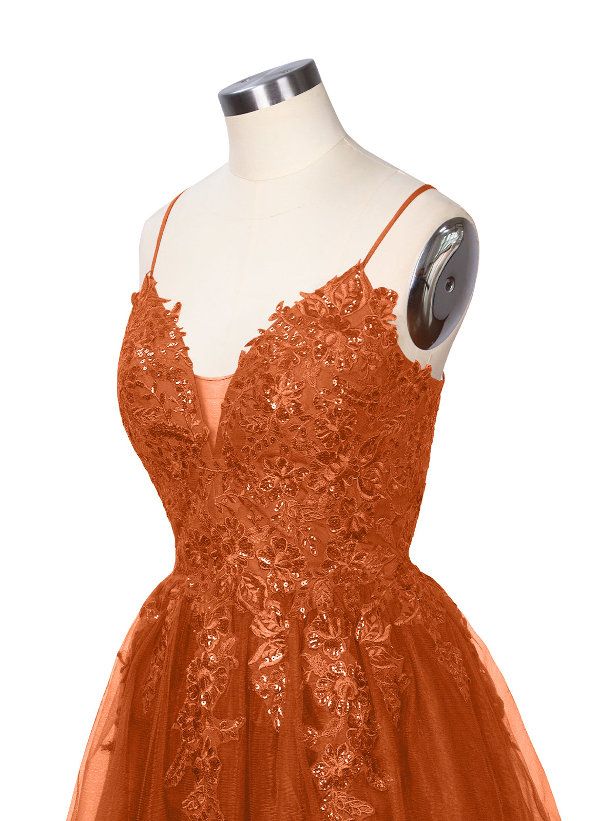 Applique Soft Tulle Mini Dress 