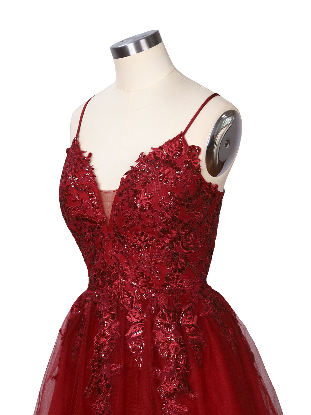 Applique Soft Tulle Mini Dress 