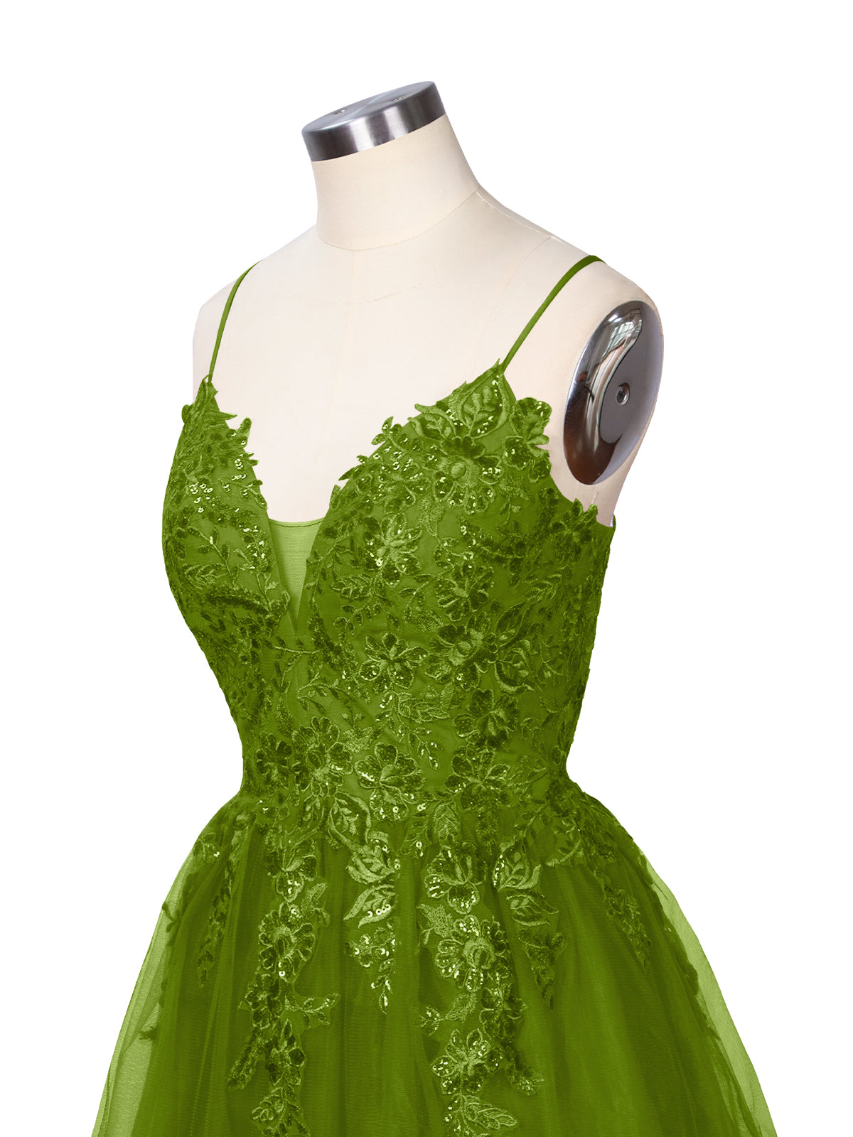 Applique Soft Tulle Mini Dress 