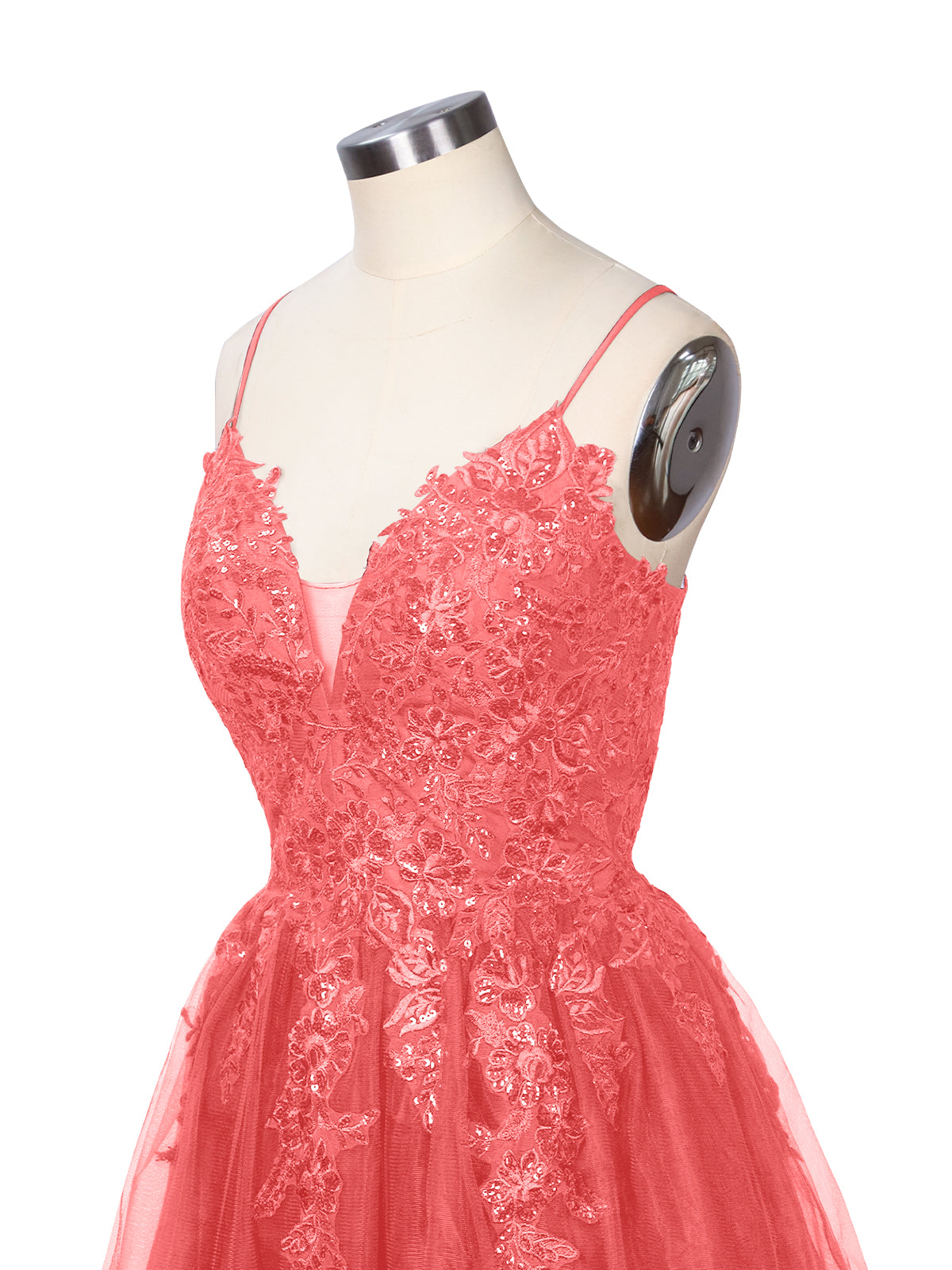 Applique Soft Tulle Mini Dress 