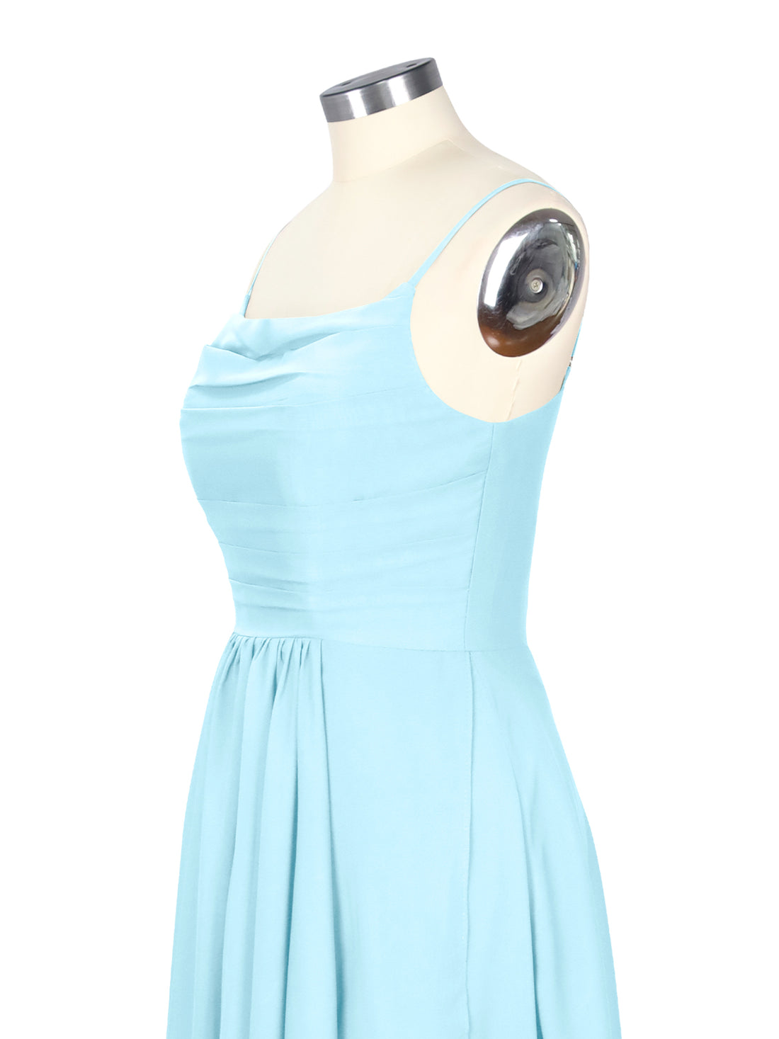 Spaghetti Asymmetrical Bridesmaid Dress 