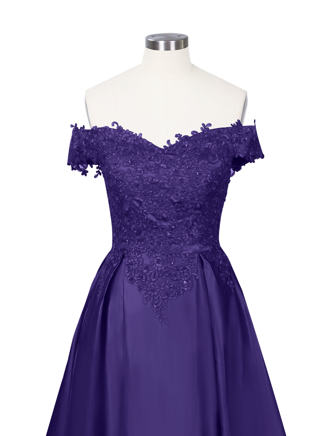 Applique Bodice Prom Dress 