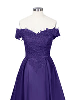 Applique Bodice Prom Dress 
