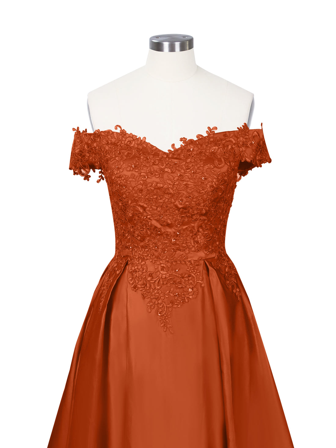 Applique Bodice Prom Dress 