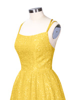 Sparkly Sequined A-line Mini Dress 