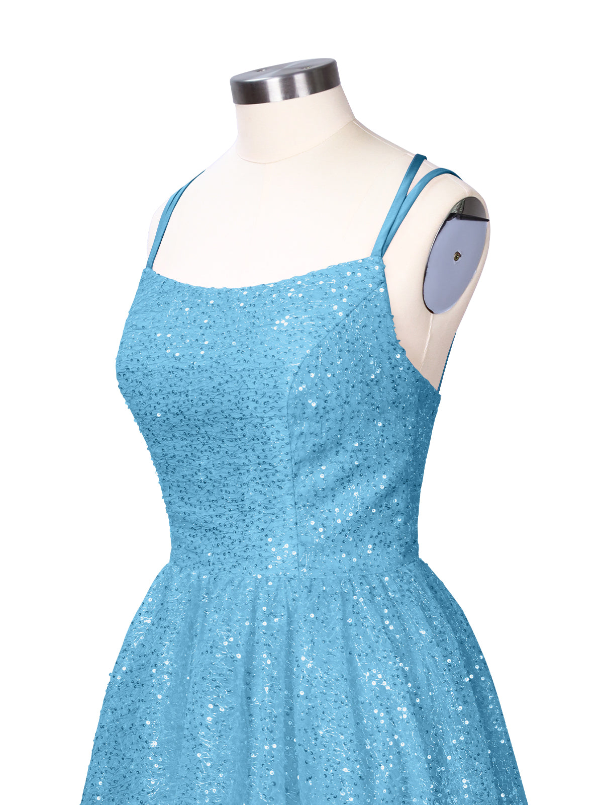 Sparkly Sequined A-line Mini Dress 