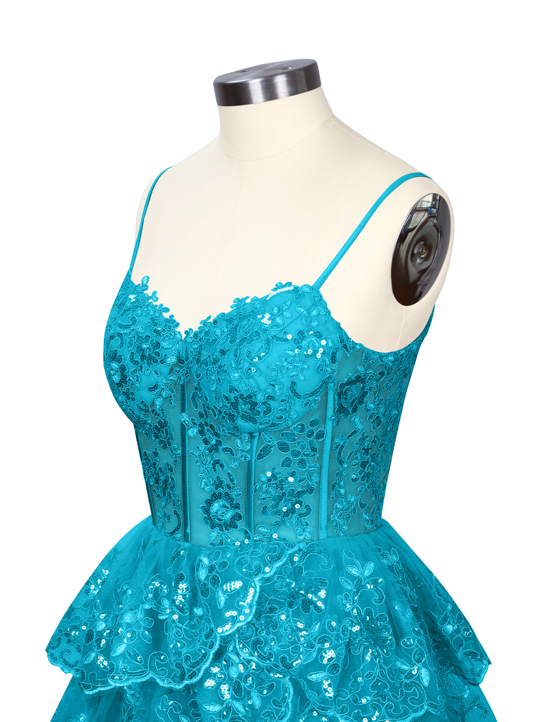 Sequin Appliques Mini Dress 