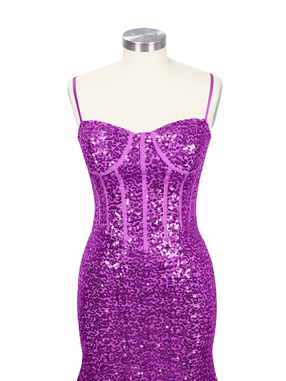 Spaghetti Sheath Prom Dress 