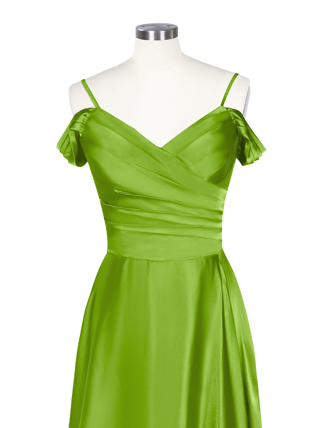 Silk-Like Pleated Prom Dress 