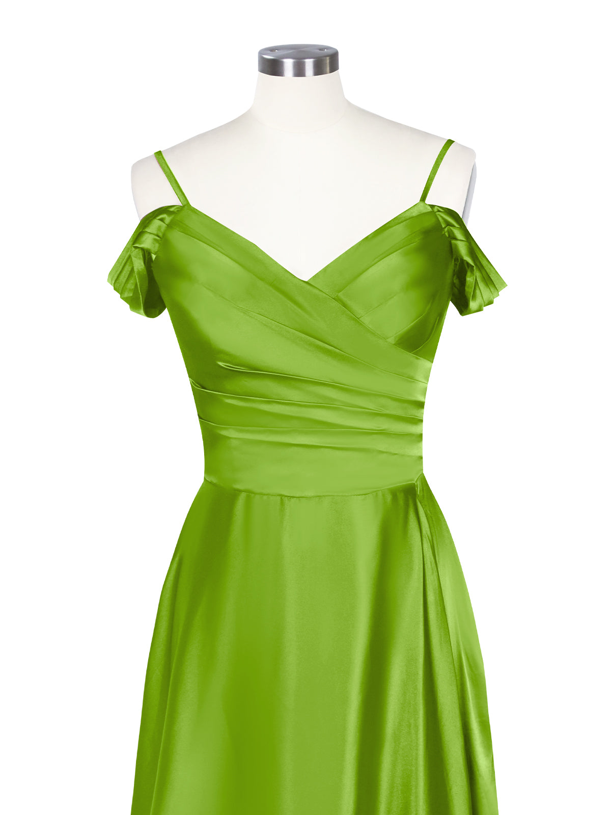 Silk-Like Pleated Prom Dress 
