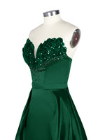 Strapless Sequin Prom Dress 