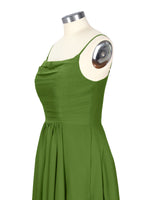 Spaghetti Asymmetrical Bridesmaid Dress 