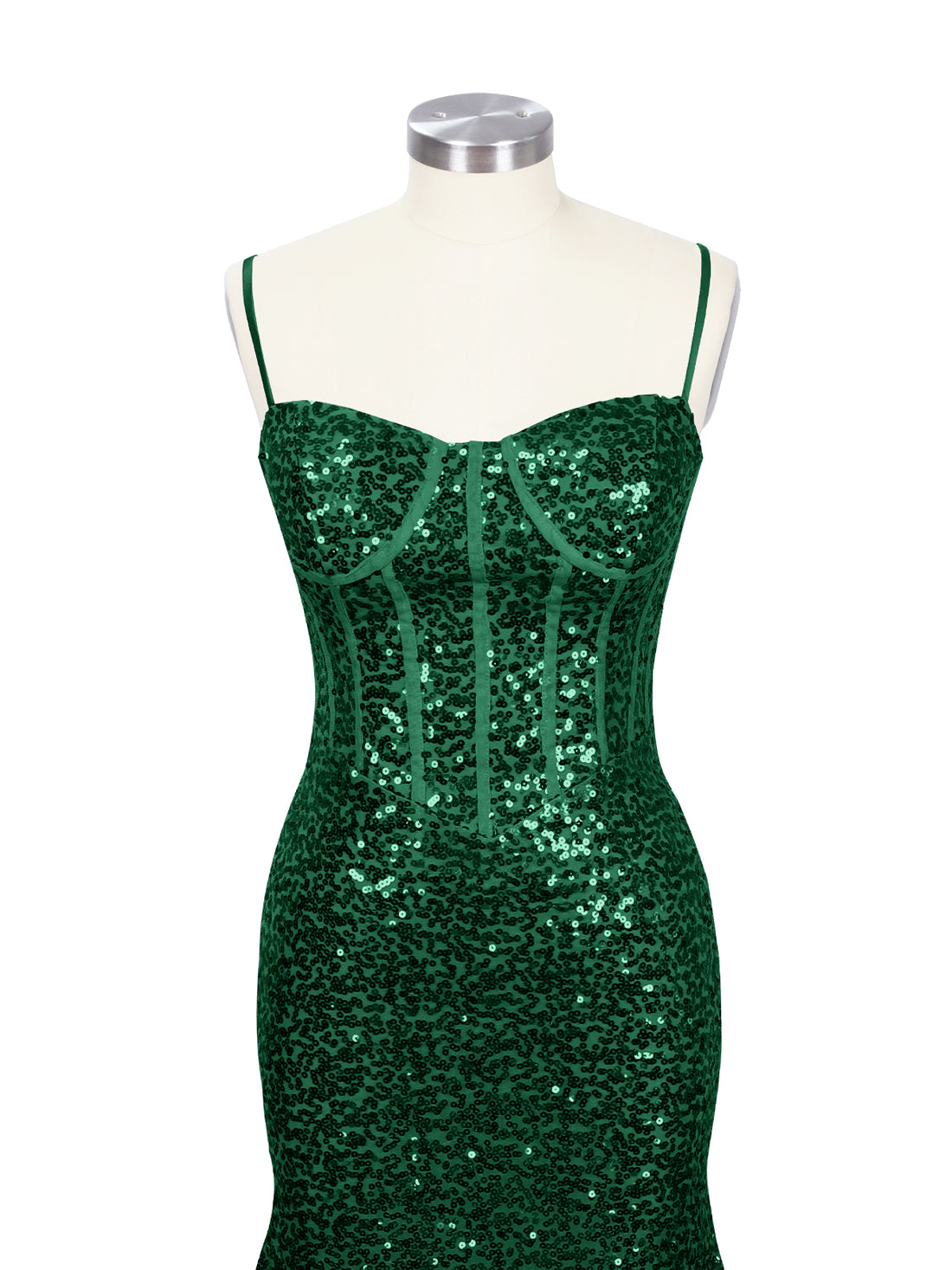 Spaghetti Sheath Prom Dress 