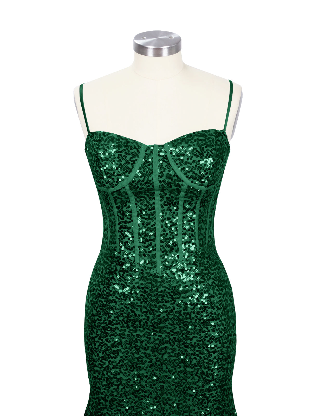 Spaghetti Sheath Prom Dress 