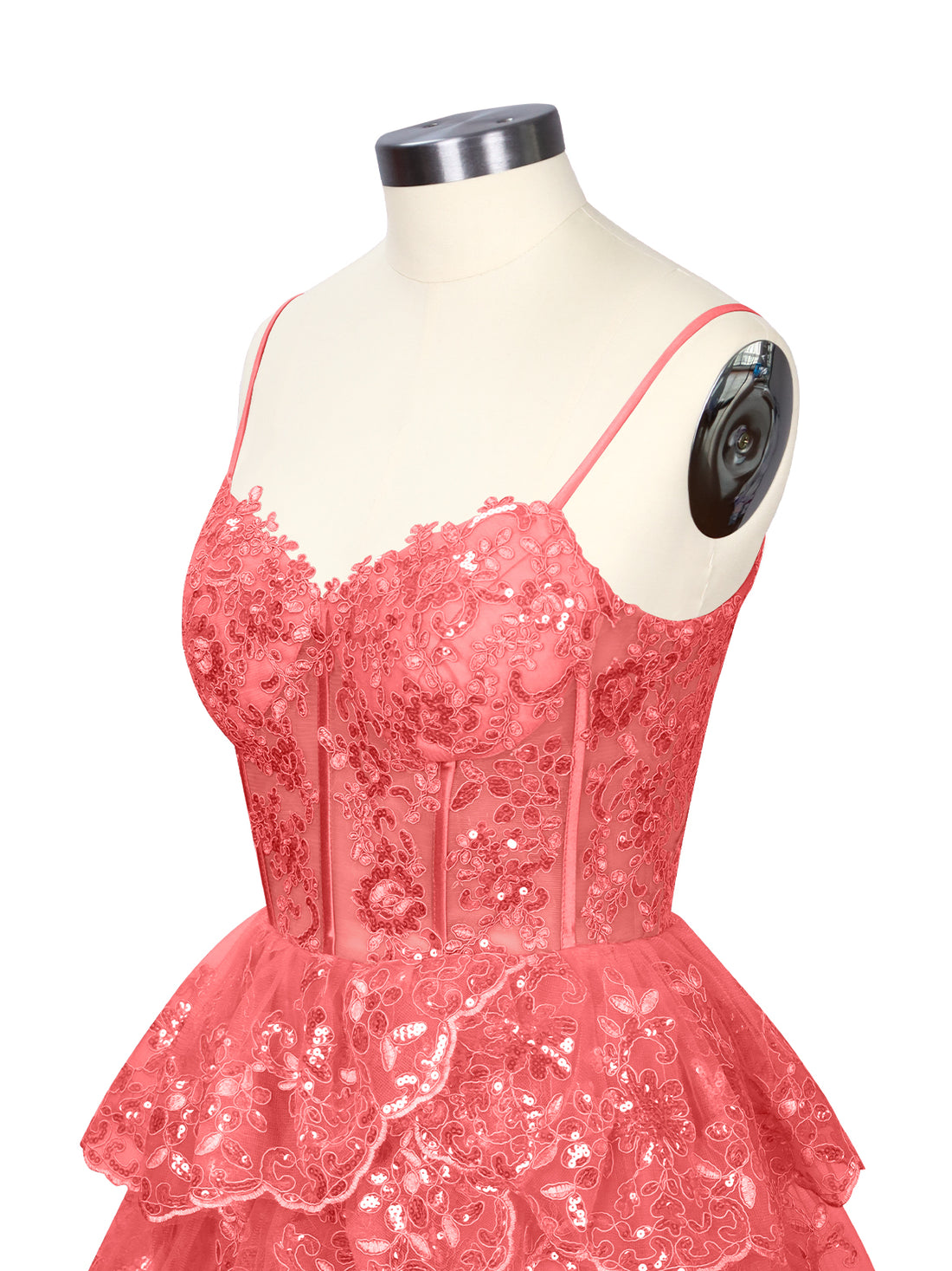 Sequin Appliques Mini Dress 