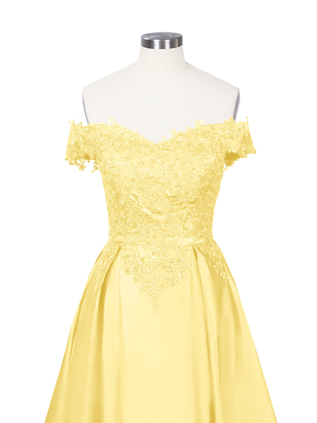 Applique Bodice Prom Dress 