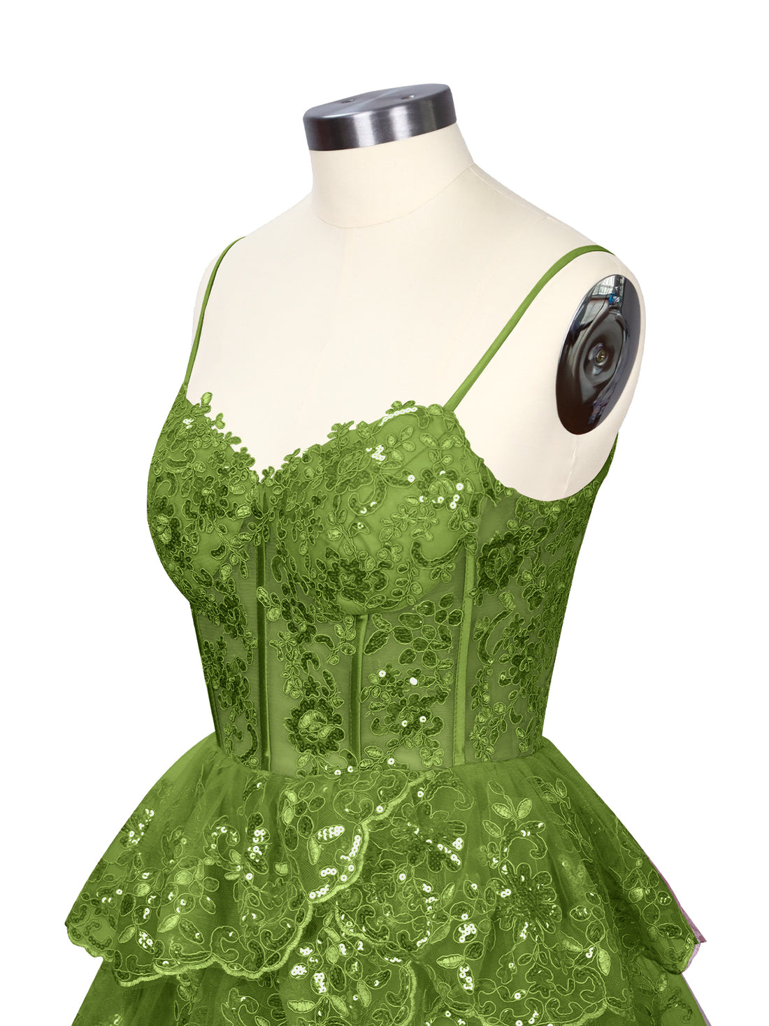Sequin Appliques Mini Dress 