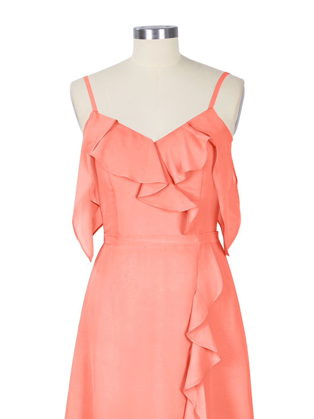 Flowy Spaghetti Bridesmaid Dress 
