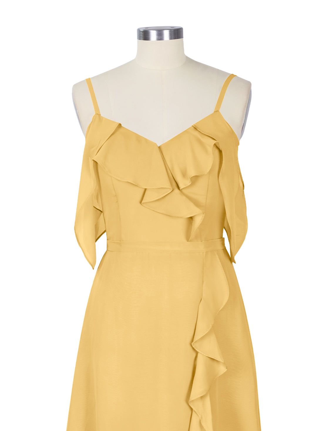 Flowy Spaghetti Bridesmaid Dress 