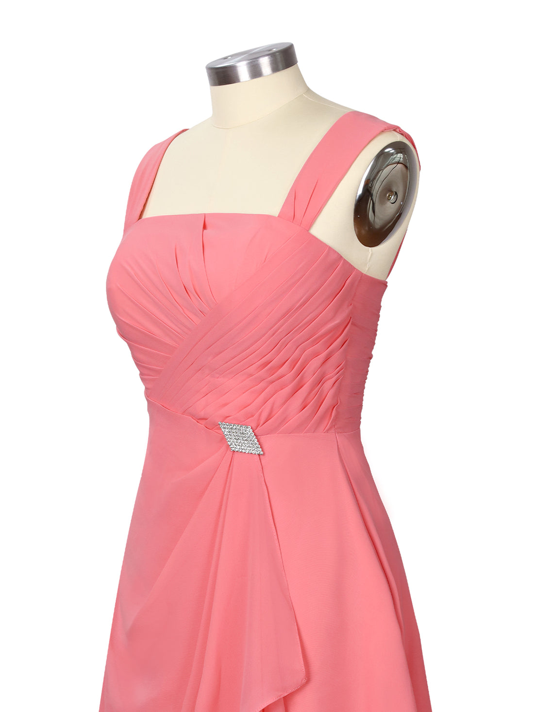 Ruched Chiffon Two-Piece Dress Set 