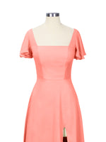 Flutter Sleeves Bridesmaid Dress 